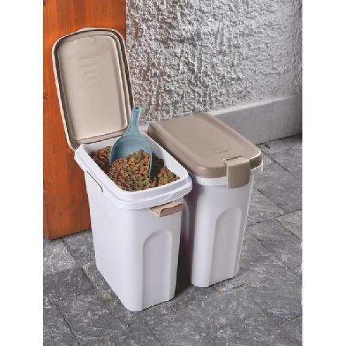Distributeur D'aliment KERBL - Conteneur - Petfood - Brun-blanc - 15l