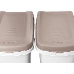 Distributeur D'aliment KERBL - Conteneur - Petfood - Brun-blanc - 15l