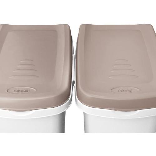 Distributeur D'aliment KERBL - Conteneur - Petfood - Brun-blanc - 15l