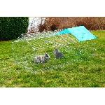 Enclos - Chenil KERBL - Enclos exterieur pour rongeur - Antifugue - 180 x 90 x 75 cm - Gris - Securise