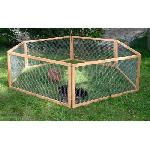 Cage KERBL - Enclos exterieur pour rongeurs - Vario Bois - Grillage fin - Dimensions 120x120x59cm