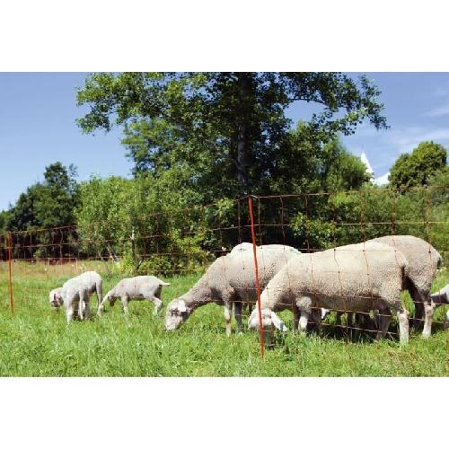 Filet - Grille  De Protection Kerbl Filet pour moutons OviNet electrifiable - Longueur 50 m - Hauteur 90 cm - 14 piquets
