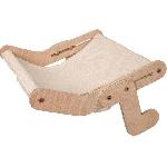 Corbeille - Panier - Coussin - Hamac KERBL - Hamac pour chats - 42.5 x 47 cm - Bois massif - Surface reversible