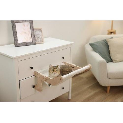 Corbeille - Panier - Coussin - Hamac KERBL - Hamac pour chats - 42.5 x 47 cm - Bois massif - Surface reversible