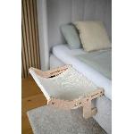 Corbeille - Panier - Coussin - Hamac KERBL - Hamac pour chats - 42.5 x 47 cm - Bois massif - Surface reversible