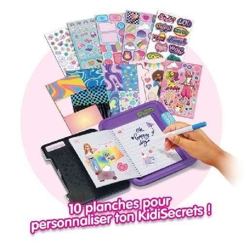 Livre Electronique Enfant - Livre Interactif Enfant KIDISECRETS 365 - MON JOURNAL INTIME VOCAL (NOIR)