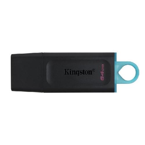 Cle Usb KINGSTON Cle USB DataTraveler Exodia 64GB - Avec capuchon de protection et anneaux pour porte cles