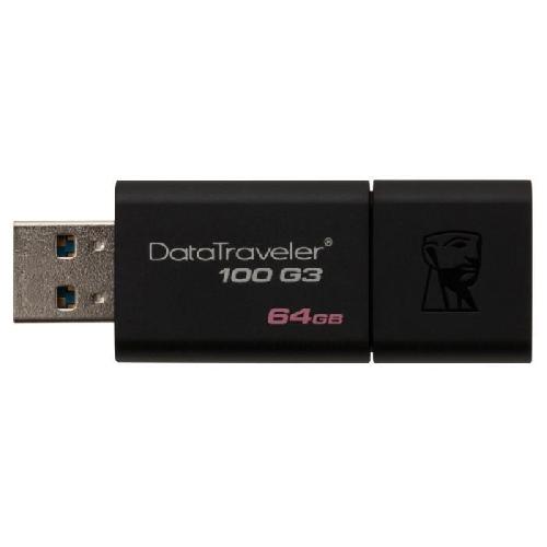 Cle Usb KINGSTON - DataTraveler 100G3 - Cle USB - 64Go - USB 3.0 -DT100G3-64GB-
