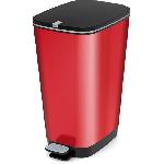 Poubelle - Corbeille - Support Sac KIS Poubelle a pedale Chic Bin Style - 42.5L - Rouge