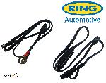 Kit 2 cables de connexion - Prise allume-cigare et oeillets - Pour chargeurs de batterie intelligent Ring