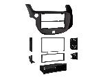 Facade autoradio Honda KIT 2 DIN compatible avec HONDA JAZZ 08-15 noir