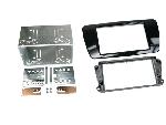 Supports Autoradio de Roger Kit 2 DIN compatible avec Seat Ibiza ap08 - Noir brillant