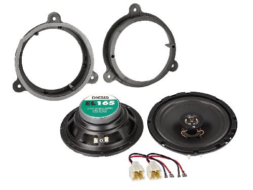 Enceinte - Haut-parleur De Voiture Kit 2 haut-parleurs coaxiaux 13cm compatible avec Nissan Opel Renault