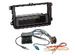 Ensembes Facades et Faisceaux ISO Kit 2-ISO avec espace de rangement pour vehicules Seat Skoda VW passif antenne