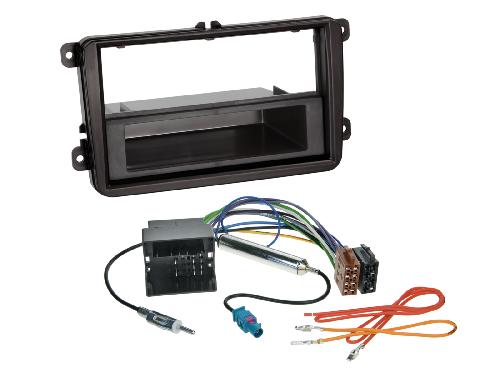 Ensembes Facades et Faisceaux ISO Kit 2-ISO avec espace de rangement pour vehicules Seat Skoda VW passif antenne