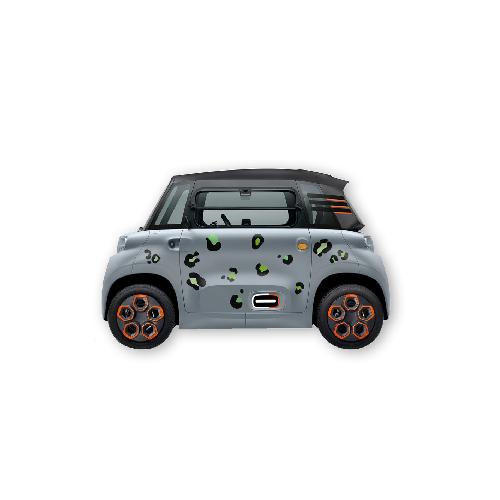 Stickers Multi-couleurs Kit 22 Autocollants Deco Leopard Pour Voiture Sans Permis Abs