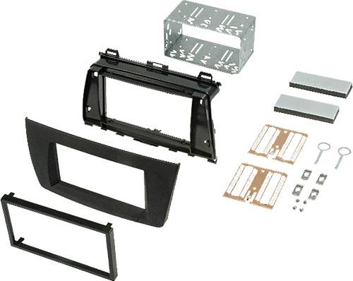 Facade autoradio Mazda Kit 2Din Autoradio compatible avec Mazda 6 08-11 - noir brillant