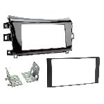 Supports Autoradio de Roger Kit 2DIN Autoradio compatible avec Nissan Navara NP300 ap15 - Noir brillant