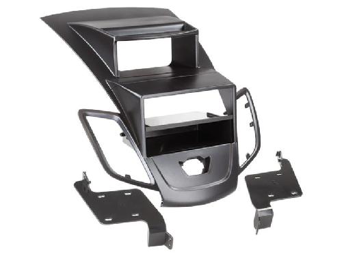 Facade autoradio Ford Kit 2Din Autoradio FA277CN Ford Fiesta ap09 compatible avec voiture avec ecran - Vide poche - Noir