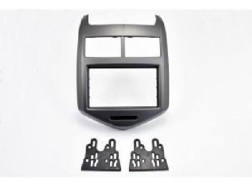 Facade autoradio Chevrolet Kit 2DIN compatible avec CHEVROLET AVEO ap11 - GRIS METAL