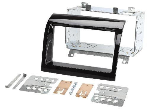 Facade autoradio Fiat Kit 2DIN compatible avec Fiat Ducato 11-14 Noir Laque