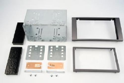 Facade autoradio Ford Kit 2DIN compatible avec Ford Fiesta 06-08 - Noir