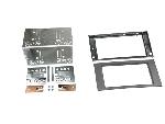 Facade autoradio Ford Kit 2Din compatible avec Ford Fiesta Focus C-Max S-Max Kuga Mondeo Galaxy 04-10 - Anthracite - DD