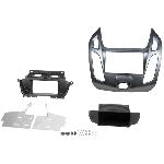 Facade autoradio Ford Kit 2Din compatible avec Ford Tourneo Connect Ford Transit Connect ap13 - argent