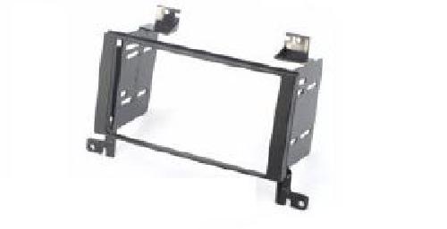 Supports Autoradio de Roger Kit 2DIN compatible avec Hyundai SantaFe ap07 - Noir