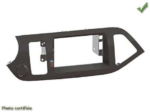 Supports Autoradio de Roger Kit 2DIN compatible avec KIA PICANTO 17-17 NOIR sans bouton START and STOP