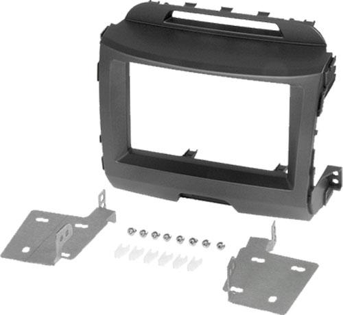 Facade autoradio Kia Kit 2Din compatible avec Kia Sportage 3 ap10 - noir