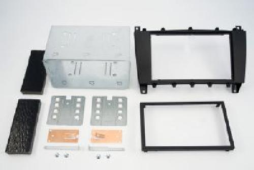 Supports Autoradio de Roger Kit 2DIN compatible avec Mercedes Classe C 04-07 - Noir