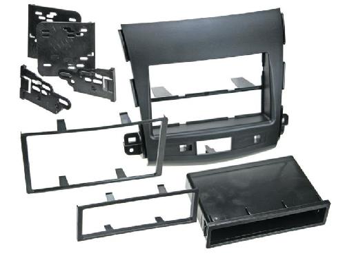 Supports Autoradio de Roger Kit 2DIN compatible avec Mitsubishi Peugeot Citroen ap07 avec vide poche