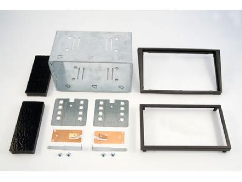 Supports Autoradio de Roger Kit 2DIN compatible avec Opel Signum 03-05 - Anthracite