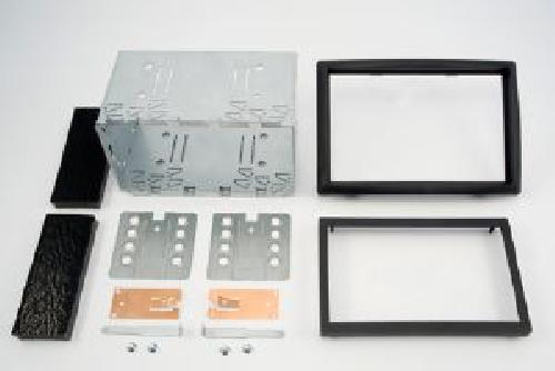 Supports Autoradio de Roger Kit 2DIN compatible avec Renault Megane 2 - Noir