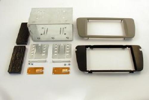 Facade autoradio Seat Kit 2DIN compatible avec Seat Ibiza 08-15 - Gris Conemara