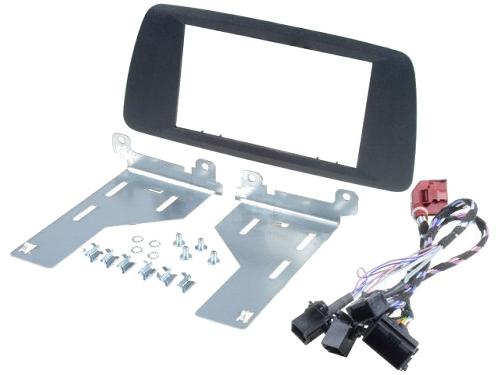 Facade autoradio Seat Kit 2Din compatible avec Seat Ibiza ap14 - Noir Anthracite
