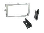 Supports Autoradio de Roger Kit 2DIN compatible avec TOYOTA VERSO 09-18 ARGENT