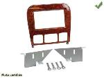 Supports Autoradio de Roger Kit 2DIN Mercedes compatible avec Mercedes classe S W220 1998 a 2005 finition effet ronce de noyer