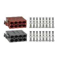 Kit assemblage 2x Fiches nues ISO male 16PIN avec broches Kit assemblage 2x Fiches nues ISO male 16PIN avec broches