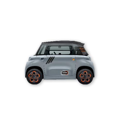 Stickers Multi-couleurs Kit Autocollants Deco Ami Triple Bandes -2 Cotes- Pour Voiture Sans Permis Abs