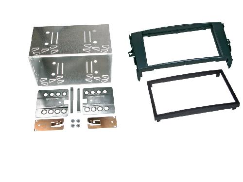 Supports Autoradio de Roger Kit autoradio 2DIN compatible avec Toyota Auris verso 07-12 Noir