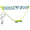 Kit Badminton - Pack Badminton - Ensemble Badminton Ensemble de badminton - SCHILDKROT - Donic Schildkröt - 2 raquettes - 1 filet - Couleur bleu/jaune