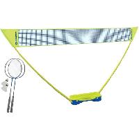 Kit Badminton - Pack Badminton - Ensemble Badminton Ensemble de badminton - SCHILDKROT - Donic Schildkröt - 2 raquettes - 1 filet - Couleur bleu/jaune