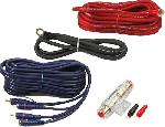 Kit de cables KIT CABLE - RCA + CABLE ALIM 20MM2 + PORTE FUSIBLE
