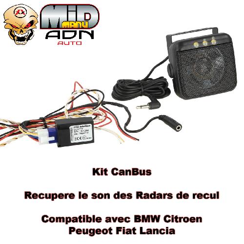 Commande au volant Sans Lead Kit CanBus CanRDR recupere le son du Radar de recul compatible avec BMW Citroen Peugeot Fiat Lancia