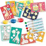 Jeu De Coloriage - Dessin - Pochoir Kit coloriage et peinture Sophie la Girafe SES CREATIVE - Pour enfant de 12 mois - Multicolore