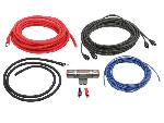 Kit de cables Kit compatible avec amplificateur 40A RCA 5m Alim 10mm2 fusible