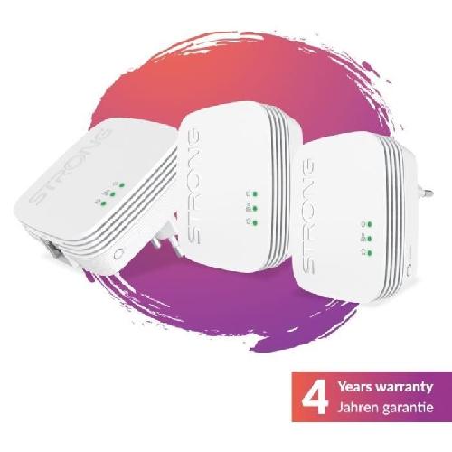 Courant Porteur - Cpl Kit CPL - STRONG - Powerline Wi-Fi 600 Duo - Module Wi-Fi. Point d'Acces 300 MB