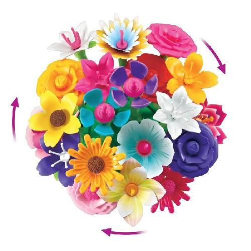 Cle Eveil Kit créatif Vtech Créa-fleurs magiques - Bouquet animé en musique - Plastique réutilisé - Blanc